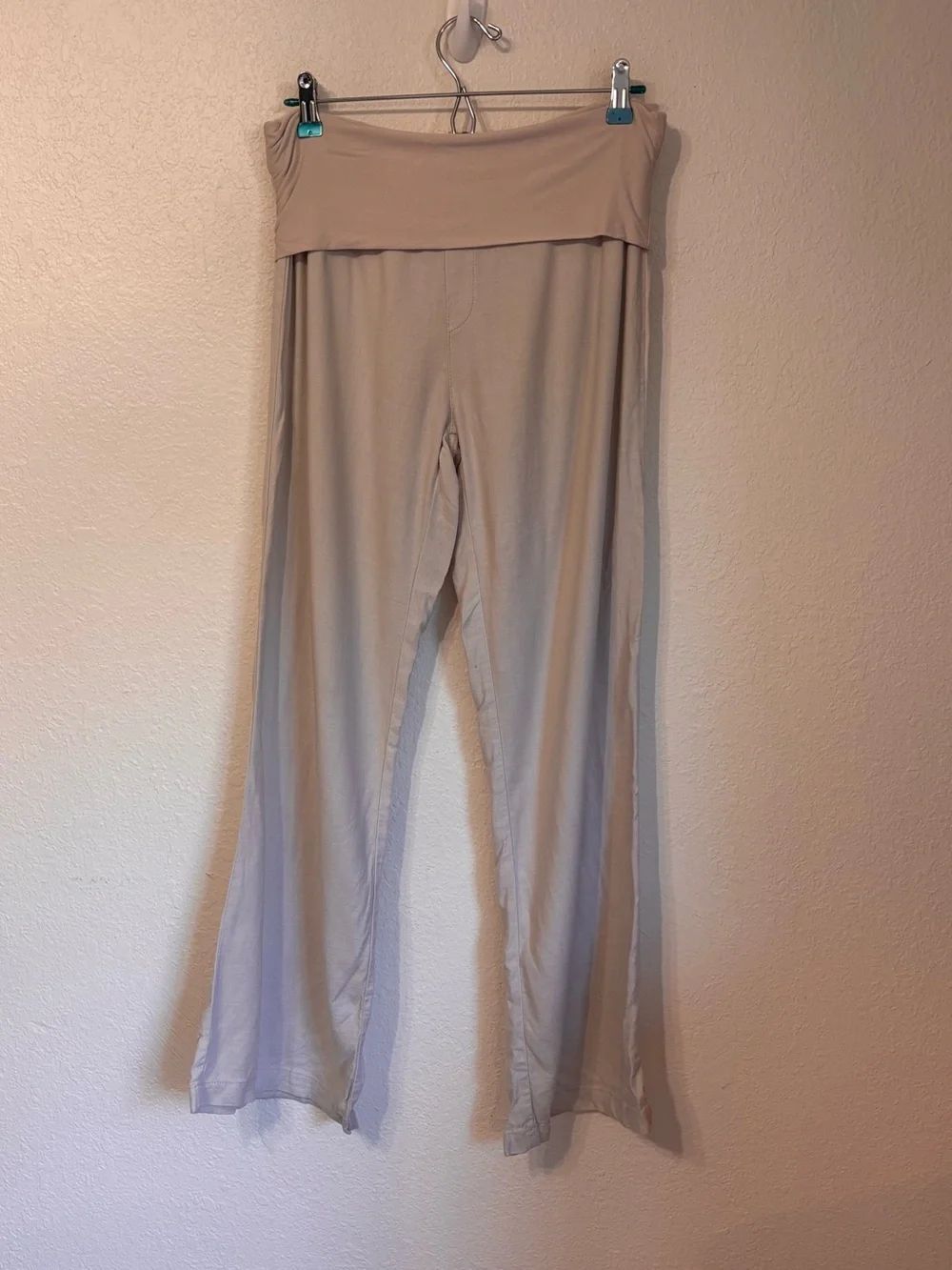 XCVI Fold-over Waist Wide Leg Pants Medium
